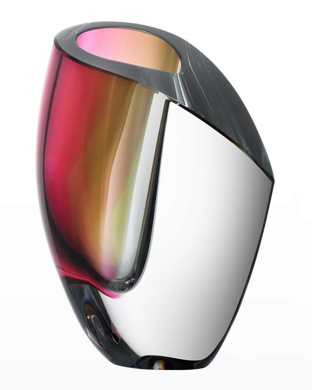 Mirage Vase, Grey/Red